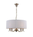 Suspension Ferlena Verre,Acier,Tissu Antique Bronze