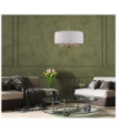 Suspension Ferlena Verre,Acier,Tissu Antique Bronze