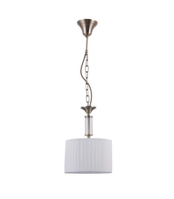 Ferlena Pendant Lamp Glass, Steel, Antique Bronze Fabric