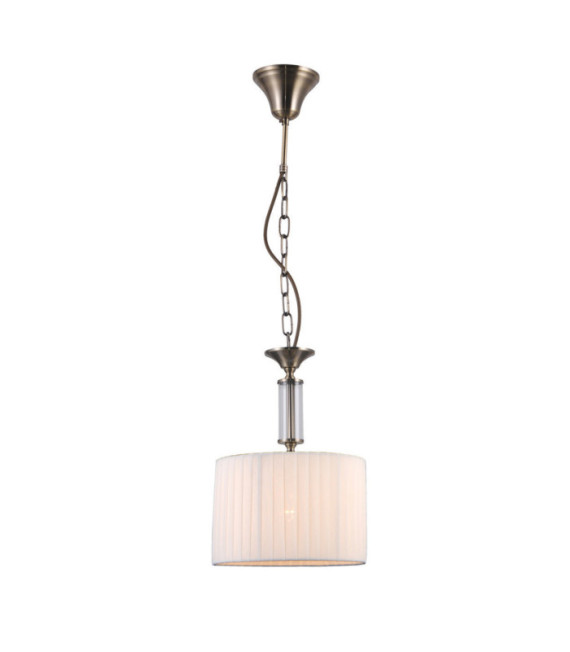 Suspension Ferlena Verre,Acier,Tissu Antique Bronze