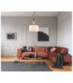 Ferlena Pendant Lamp Glass, Steel, Antique Bronze Fabric