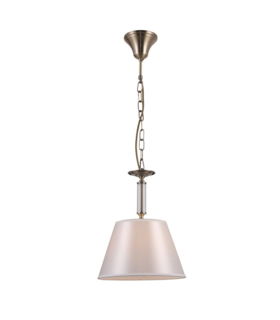 Solana Pendant Lamp Glass, Steel, Antique Bronze Fabric