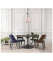 Solana Pendant Lamp Glass, Steel, Antique Bronze Fabric