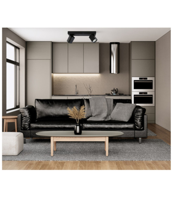 Senova Spot Aluminio Arenado Negro