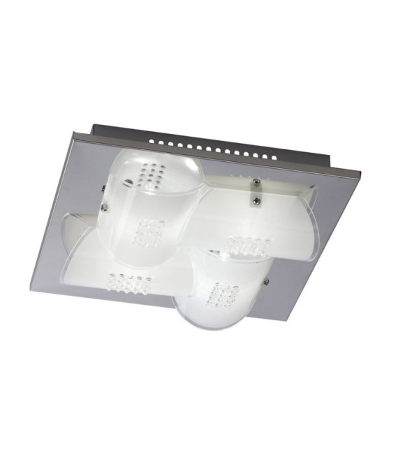 Lampada da soffitto Daze in lega di metallo cromato