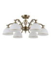 Feneza Ceiling Light Glass, Steel, Aluminum Antique Bronze