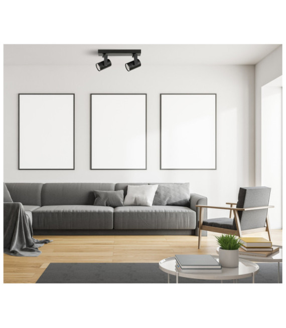 Strahler Spiela Stahl, Aluminium Schwarz