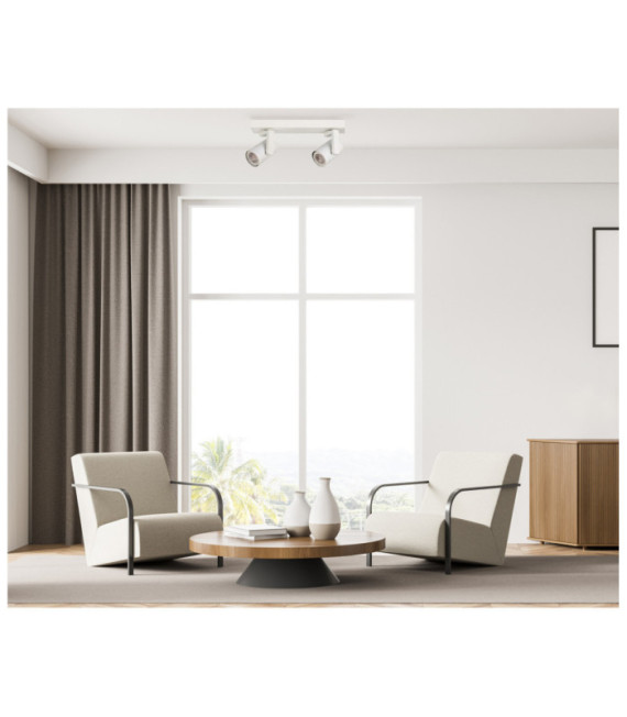 Spotlight Spiela Steel, White Aluminum