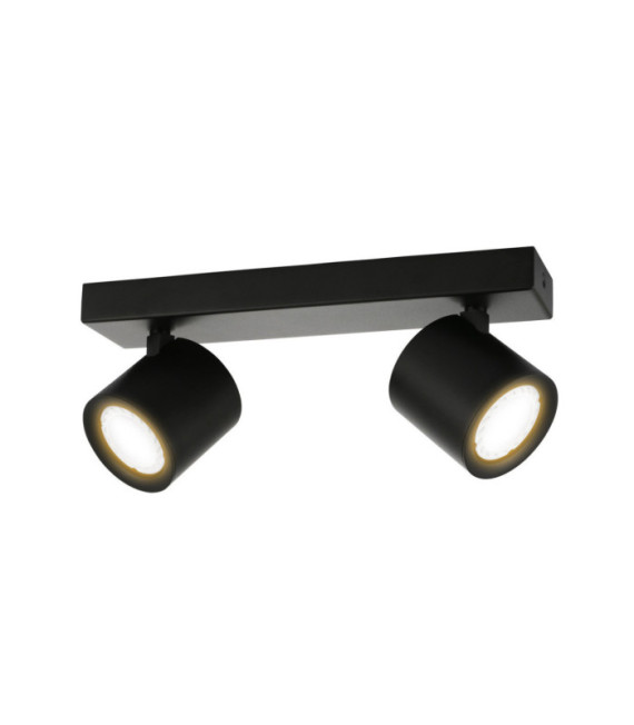 Karlota foco Acero, Aluminio Negro