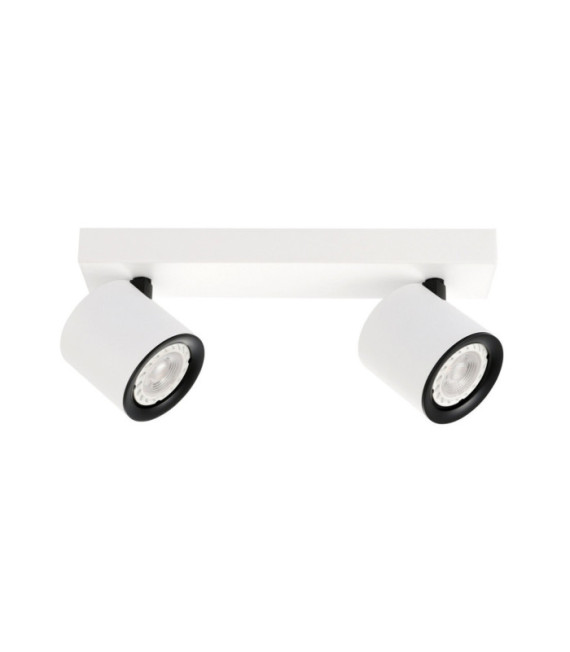 Spot Karlota Acier,Aluminium Blanc, Noir