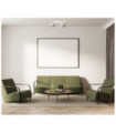 Spot Karlota Acier,Aluminium Blanc, Noir