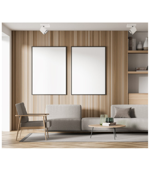 Spot Merusa Steel, Weißes Aluminium, Schwarz