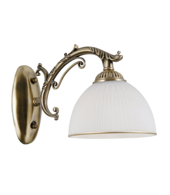 Feneza wall light Glass, steel, aluminum Antique Bronze