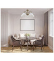 Feneza Ceiling Light Glass, Steel, Aluminum Antique Bronze