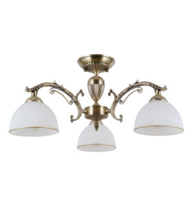 Feneza Ceiling Light Glass, Steel, Aluminum Antique Bronze