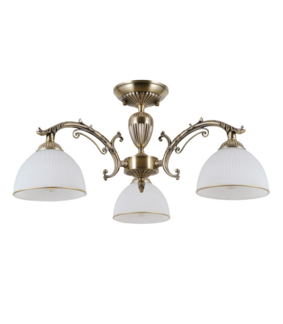 Feneza Ceiling Light Glass, Steel, Aluminum Antique Bronze