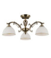 Plafonnier Feneza Verre,acier,aluminium Antique Bronze