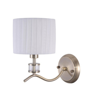 Ferlena wall light Glass, Steel, Fabric Antique Bronze