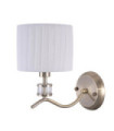 Ferlena wall light Glass, Steel, Fabric Antique Bronze