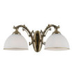 Applique murale Feneza Verre,acier,aluminium Antique Bronze