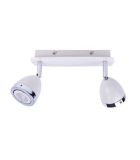 Calasa Spotlight Steel Mattweiß, Chromring