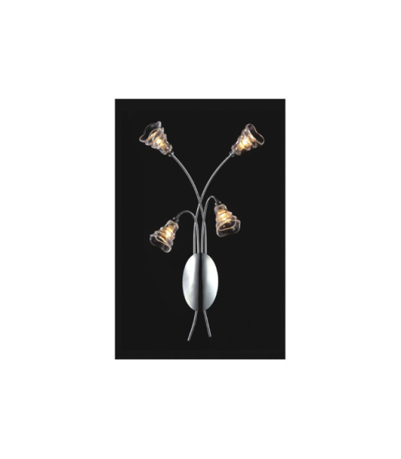 Branch wall light Glass, metal alloy Chrome