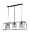Sinella Pendant Lamp Glass, Black Steel