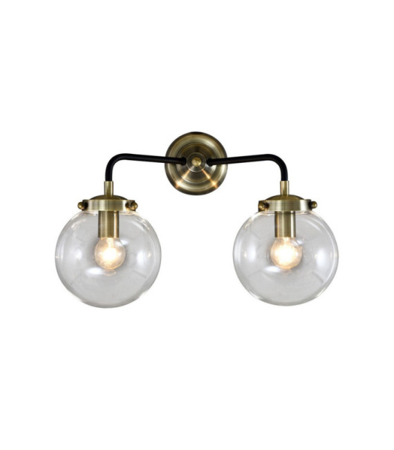 Applique murale Industrial Acier Antique Bronze