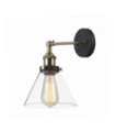 Getan wall light Glass, metal alloy Black, Gold
