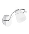 Applique murale Tipene Verre,Acier Chrome