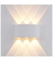 Ortelo sandblasted white exterior wall light