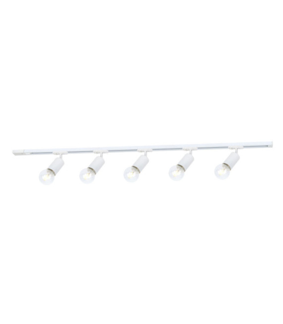 Barre de spots Marvi Plastique,acier,aluminium Blanc Mat