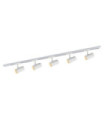 Marvi spotlight bar Plastic, steel, aluminum Matt White
