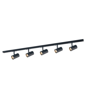 Marvi spotlight bar Plastic, steel, aluminum Matt Black