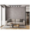 Barre de spots Marvi Plastique,acier,aluminium Noir Mat