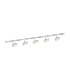 Marvi spotlight bar Plastic, steel, aluminum Matt White