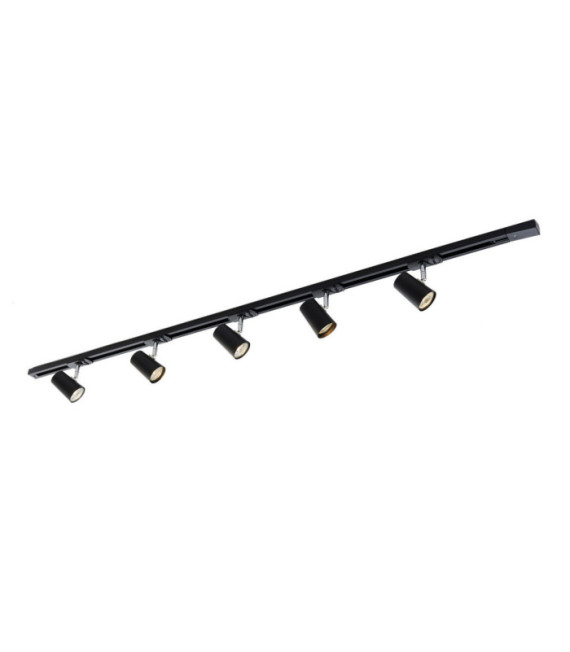 Barra de focos Astley de aluminio negro mate