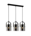 Suspension Nanesma Verre,Acier Noir