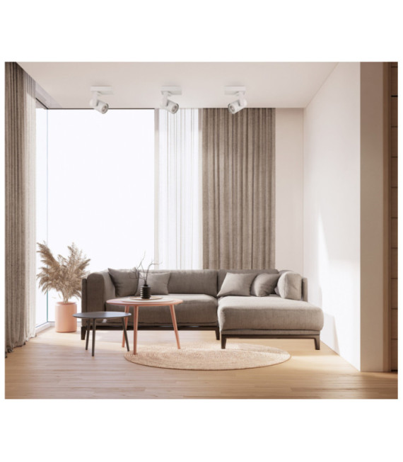 Spotlight Spiela Steel, White Aluminum