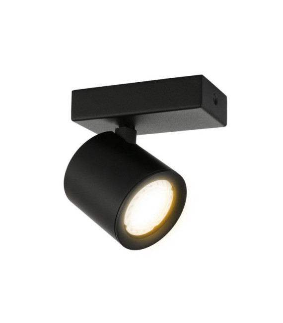 Karlota spotlight Steel, Aluminum Black