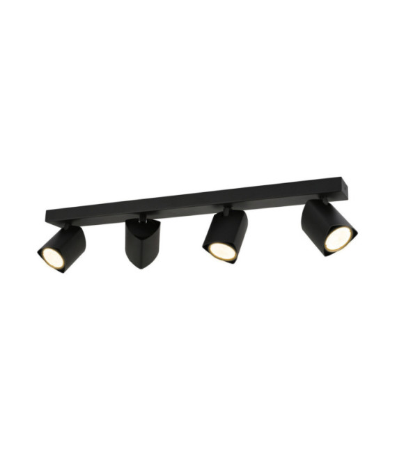 Merusa barra de foco Acero, Aluminio Negro