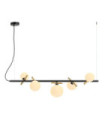 Reverso Pendant Glass, Black Steel, Gold