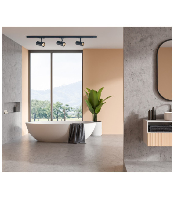 Marvi spotlight bar Plastic, steel, aluminum Matt Black