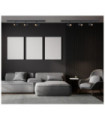 Marvi spotlight bar Plastic, steel, aluminum Matt Black