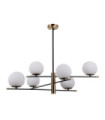 Stelia pendant light Glass, steel, aluminum Antique bronze, matt black