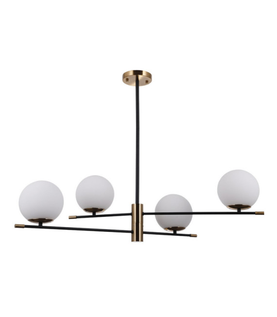 Stelia pendant light Glass, steel, aluminum Antique bronze, matt black