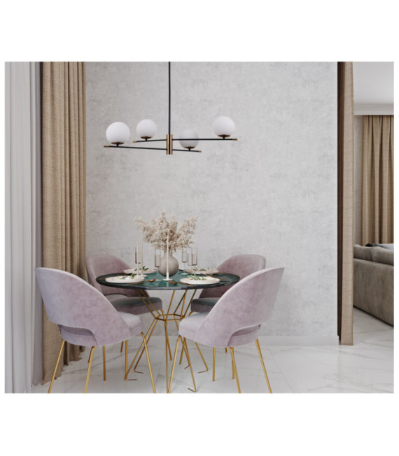 Stelia pendant light Glass, steel, aluminum Antique bronze, matt black