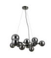 Canello pendant glass, black chrome steel