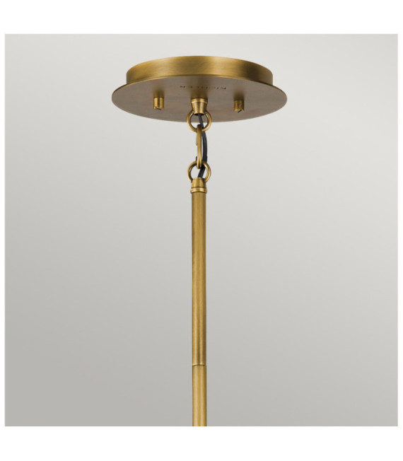 Suspension Kichler Acier Noir et laiton naturel