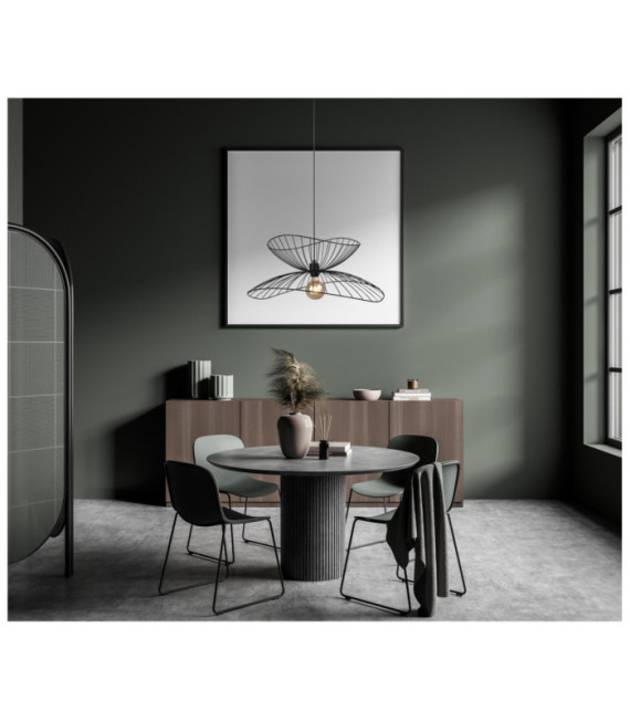 Suspension Galia Acier Noir